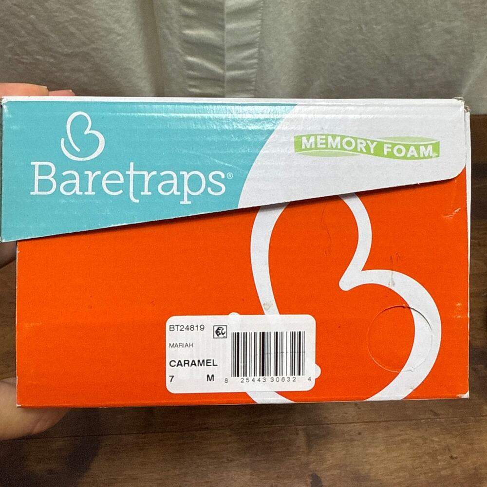 Baretraps Memory Foam Mariah Women's Size 7 Caramel Flats Slip On Shoes - Picture 2 of 12
